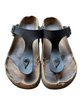 Birkenstock Gizeh Black Thong Sandals | Size 37 (US 6-6.5)